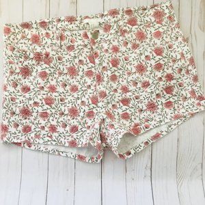 H&M Floral Denim Shorts SZ 10